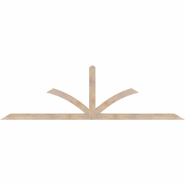 Ekena Millwork Richland Smooth Timber Gable Bracket, Douglas Fir, 108"W x 31 1/2"H x 3 1/2"D x 3 1/2"F, 7/12 Pitch GBW108X31X0404RIC00SDF - main
